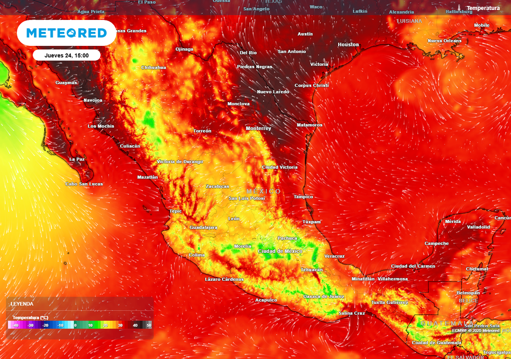 Pronóstico de temperaturas en grados Celsius Pronóstico de temperaturas en grados Celsius