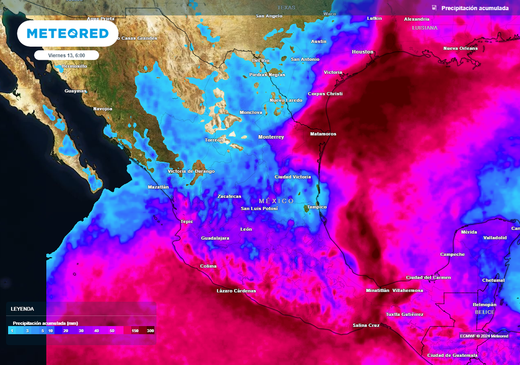 Acumulado de precipitaciones en milímetros Acumulado de precipitaciones en milímetros