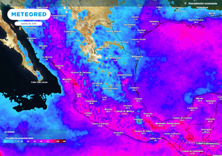 El tiempo en México esta semana: finalizaremos agosto con temporal lluvioso benéfico por interacción de sistemas