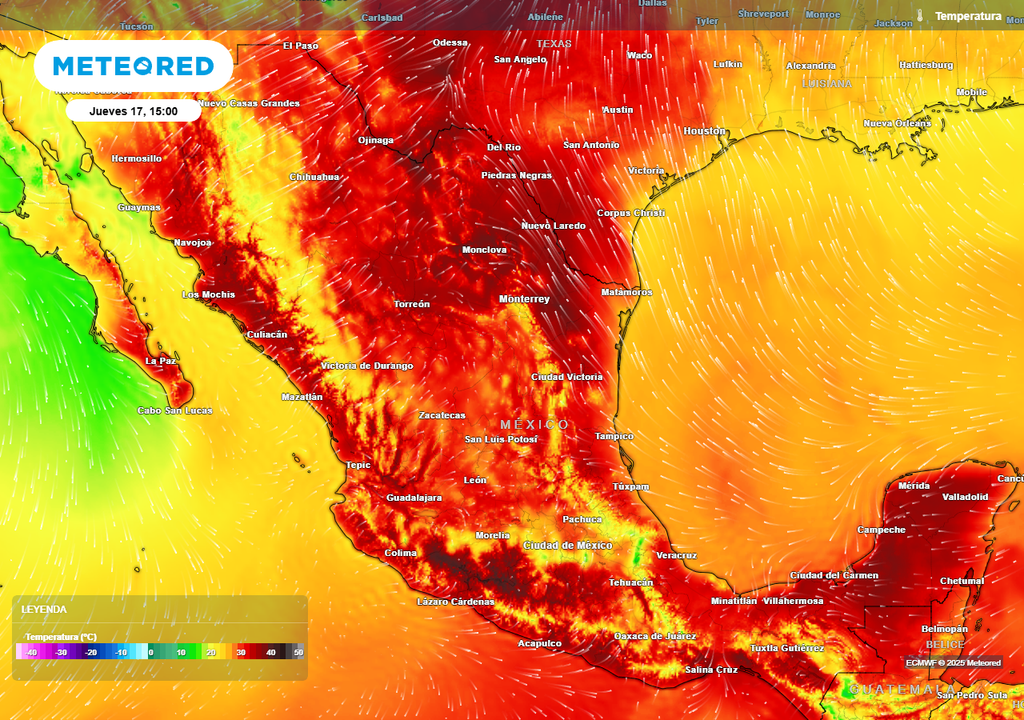 Pronóstico de temperaturas en grados Celsius Pronóstico de temperaturas en grados Celsius