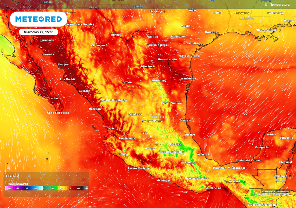 Pronóstico de temperaturas en grados Celsius Pronóstico de temperaturas en grados Celsius
