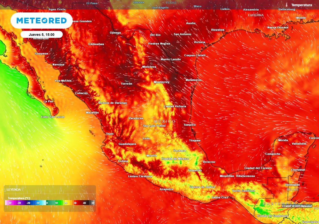 Pronóstico de temperaturas en grados Celsius Pronóstico de temperaturas en grados Celsius