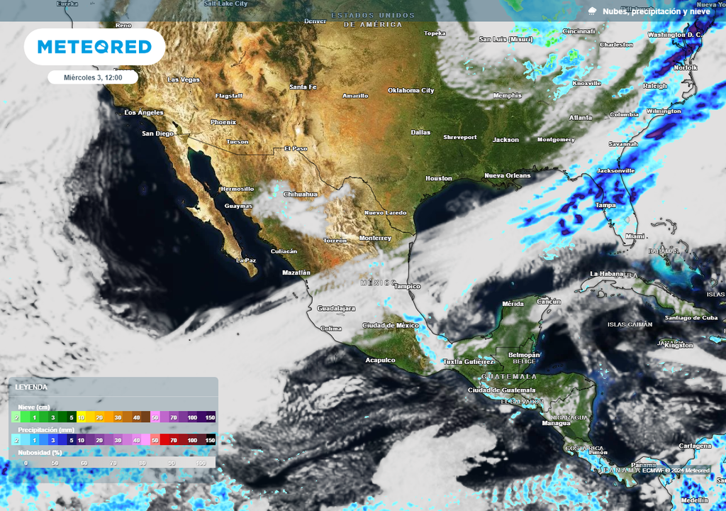 Sistemas en México: vórtices, anticiclones y vaguadas