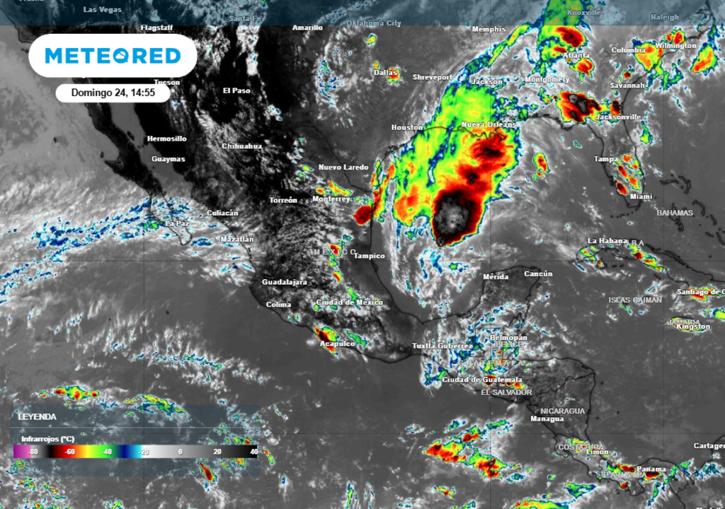 Tormentas Amplias zonas del país mantendrán tormentas fuertes esta semana, especialmente hacia el Oriente, Golfo de México y Sureste mexicano.
