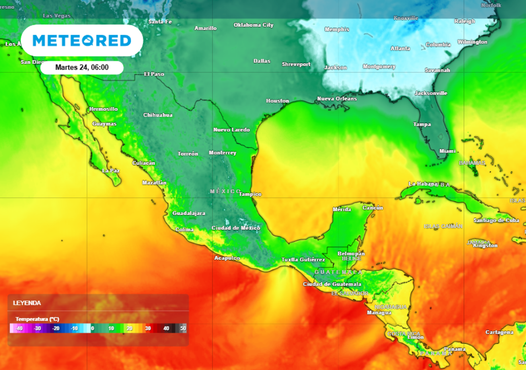 Frío Temperaturas bajo 0 °C y posibles heladas para esta semana en México.