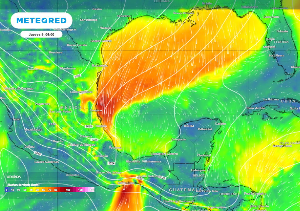 Nuevo evento de "norte" golpeará el Golfo de México esta semana.