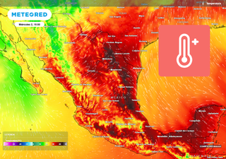 El tiempo en México esta semana: periodo de intenso calor primaveral superior a 45 °C, acercándose nueva masa polar