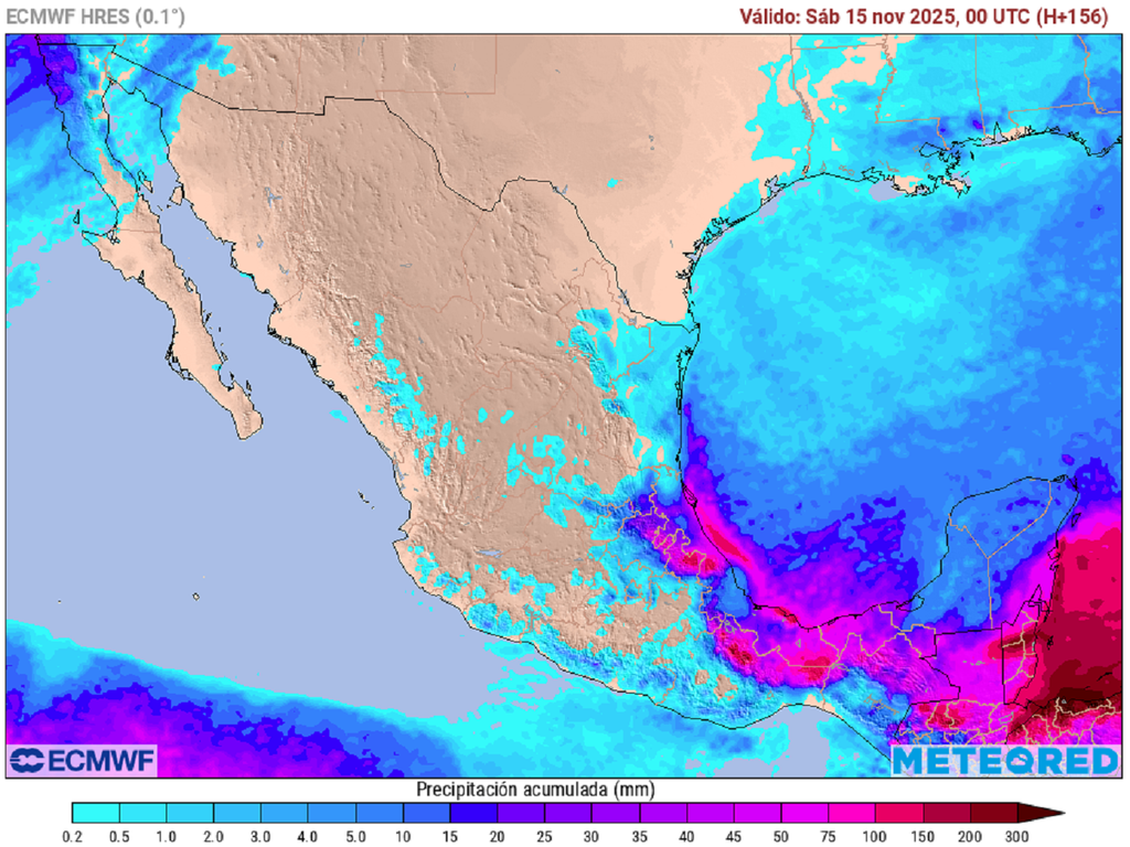 Acumulado de lluvias en milímetros Acumulado de lluvias en milímetros