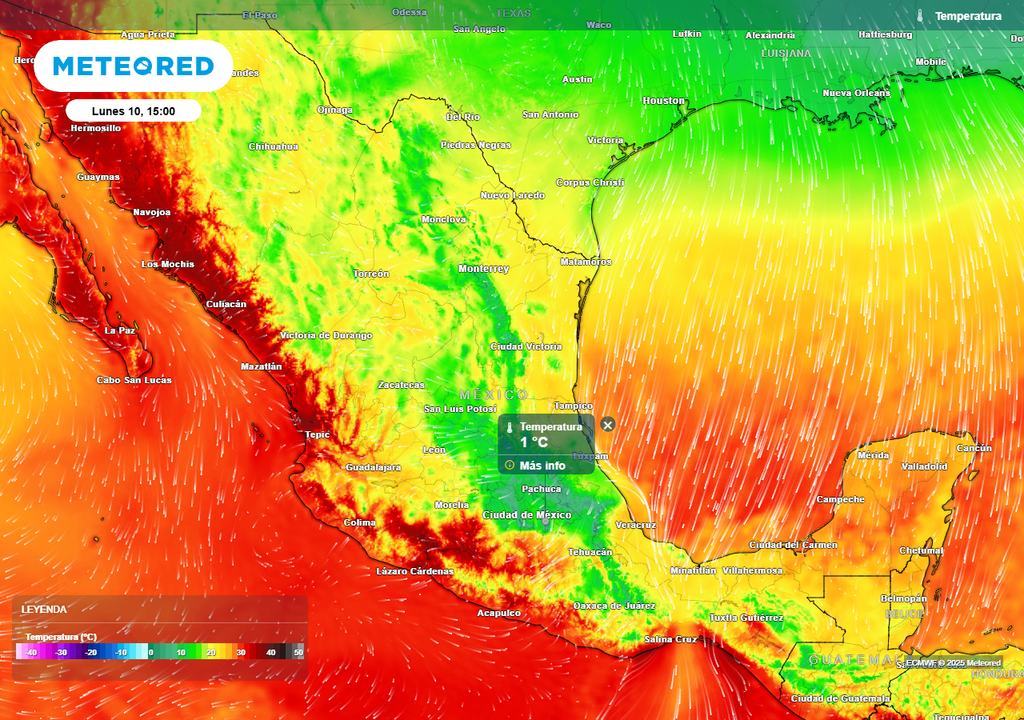 Pronóstico de temperaturas en grados Celsius Pronóstico de temperaturas en grados Celsius