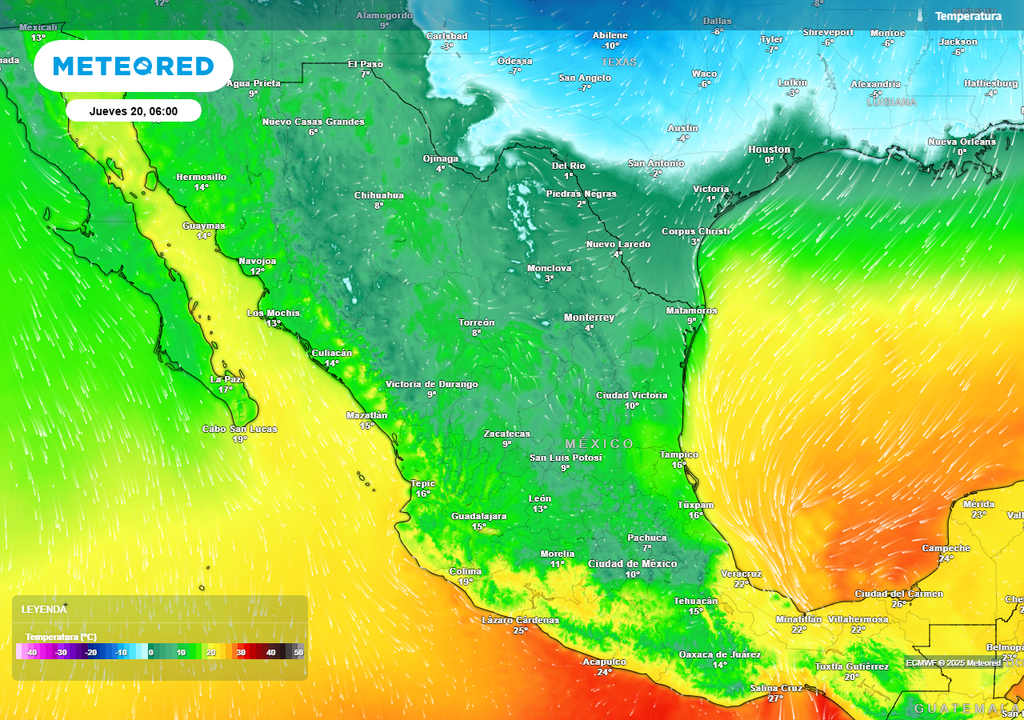 Pronóstico de temperaturas en grados Celsius Pronóstico de temperaturas en grados Celsius