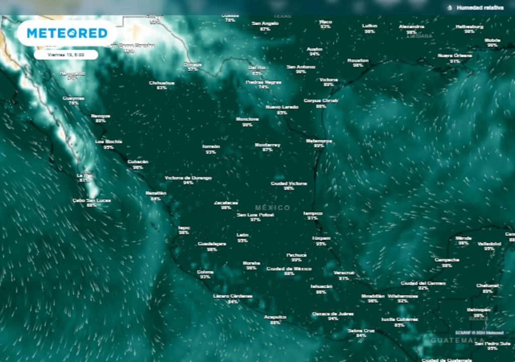 Humedad incrementará con sistemas lluviosos en México