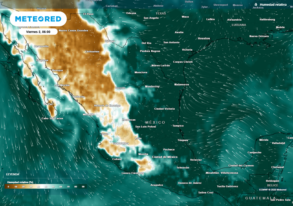 Pronóstico de humedad relativa Pronóstico de humedad relativa