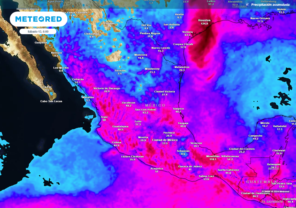 Acumulados benéficos de lluvia por temporal