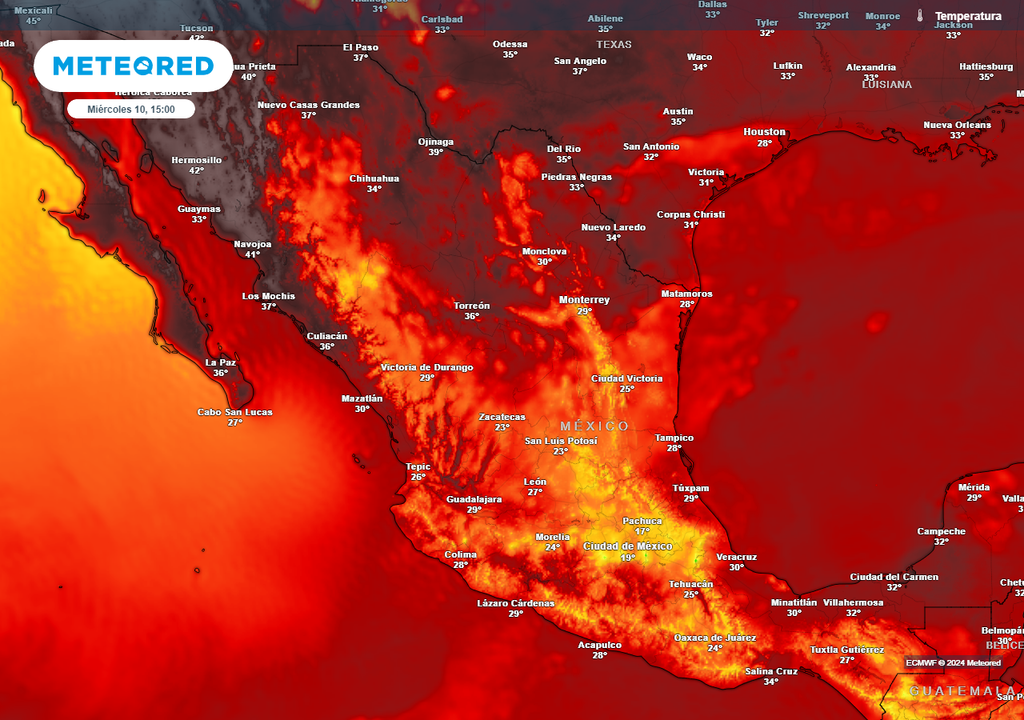 Calorón en el norte, frescor en el centro