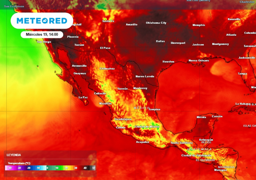 Calor Temperaturas de hasta 45 °C o más se estarán presentando esta semana.