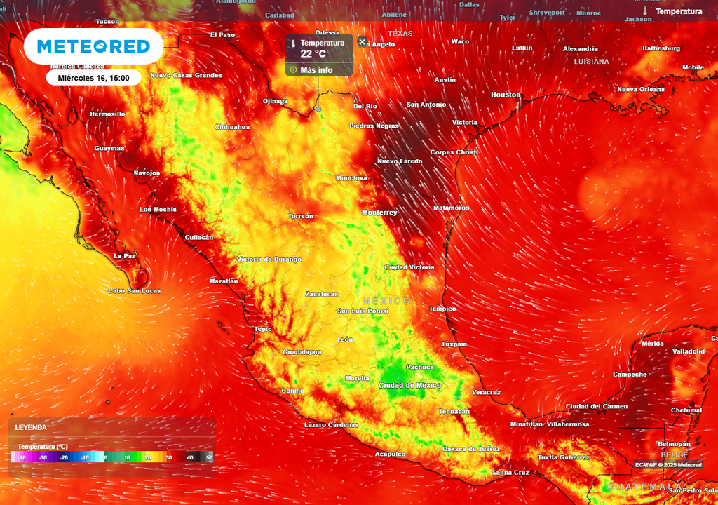 Pronóstico de temperaturas en grados Celsius Pronóstico de temperaturas en grados Celsius
