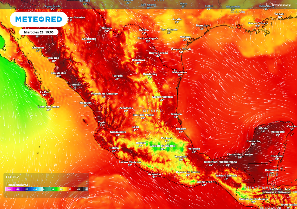Pronóstico de temperaturas en grados Celsius Pronóstico de temperaturas en grados Celsius