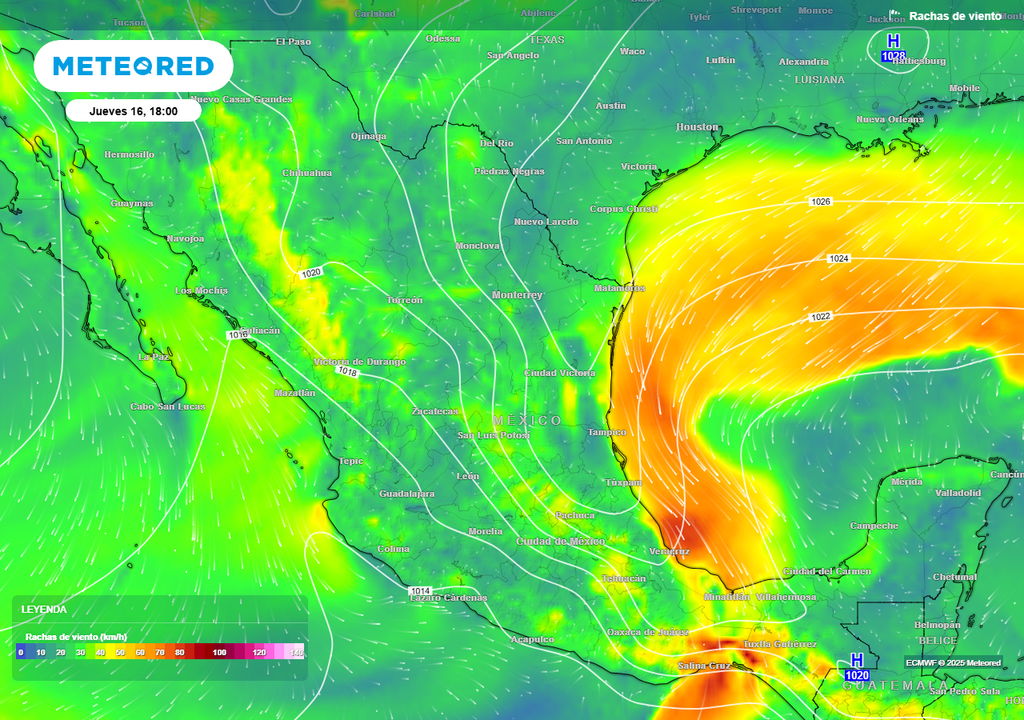 Pronóstico de ráfagas de viento Pronóstico de ráfagas de viento