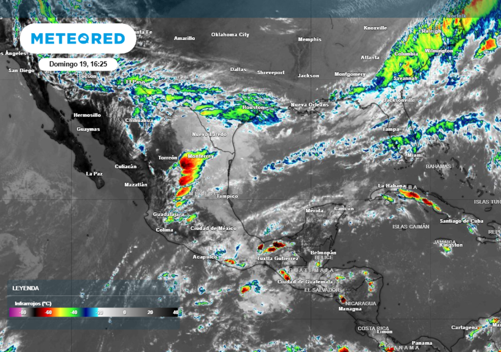 Tormentas eléctricas y granizadas se esperan en el transcurso de la semana en México.
