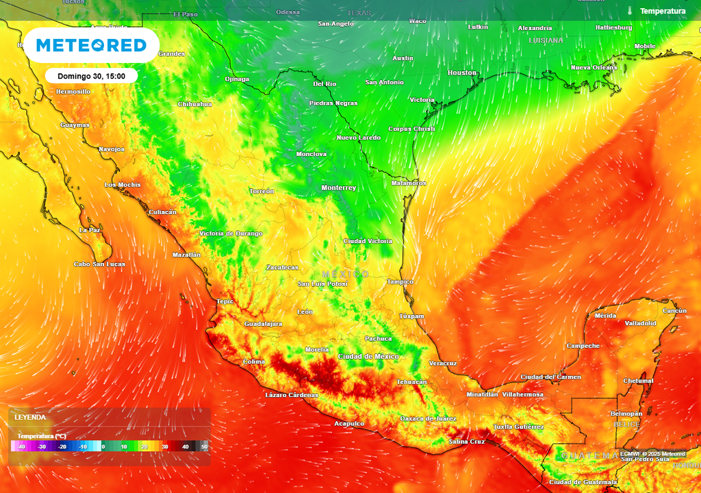 Pronóstico de temperaturas en grados Celsius Pronóstico de temperaturas en grados Celsius