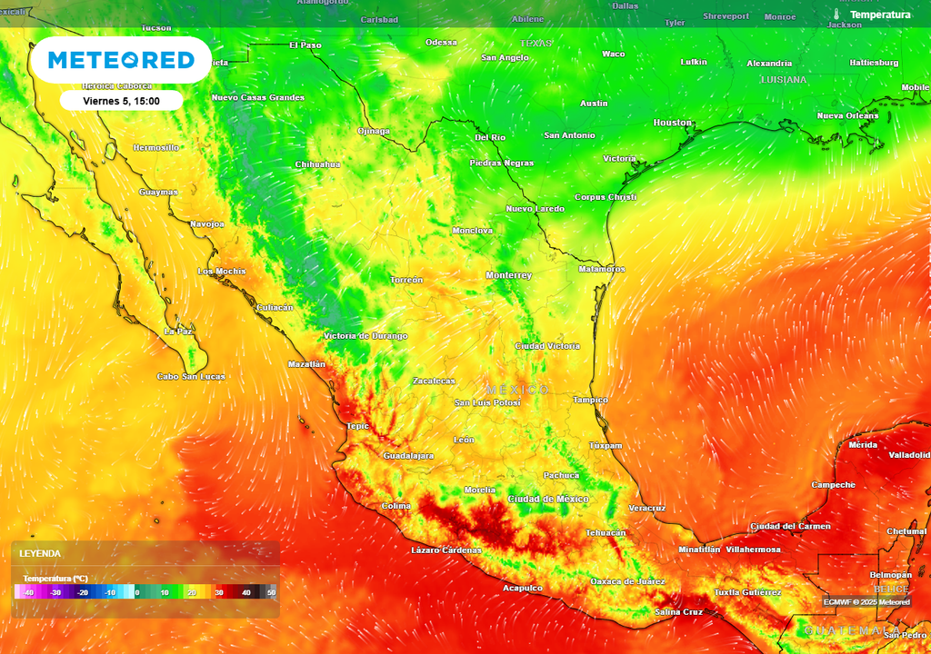 Pronóstico de temperaturas en grados Celsius Pronóstico de temperaturas en grados Celsius