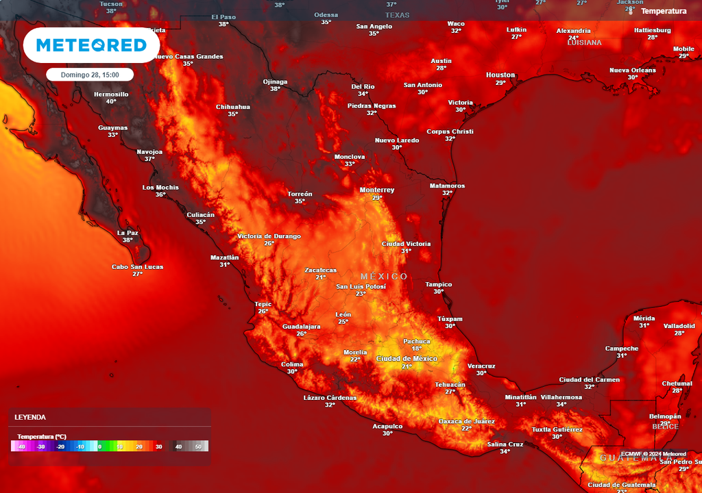 Temperaturas en grados Celsius Temperaturas en grados Celsius