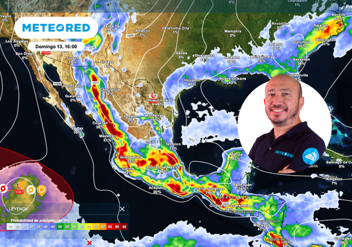 Entre el 11 y 13 de septiembre, M&eacute;xico enfrentar&aacute; fuertes lluvias: hasta 100 mm caer&aacute;n en estos estados