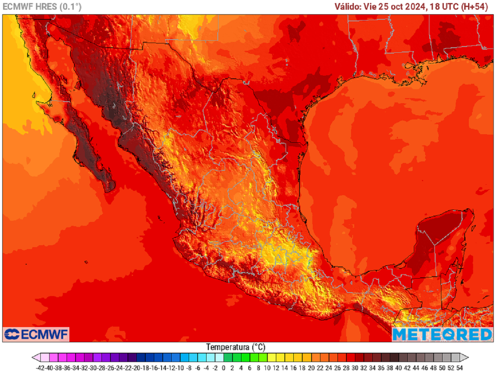 Pronóstico de temperaturas en grados Celsius Pronóstico de temperaturas en grados Celsius
