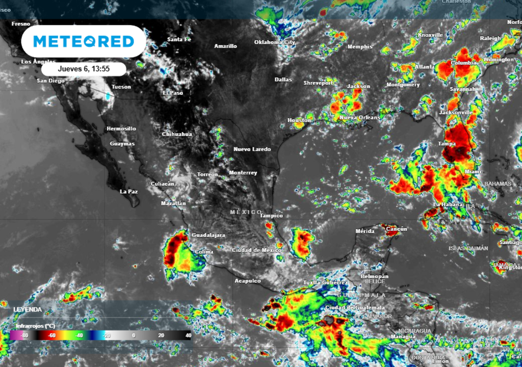 Las tormentas seguirán presentes este fin de semana en varios estados de México.