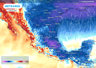 El tiempo en México este fin de semana: potente aire polar-ártico y frente frío traerán intensos vientos, frío y lluvias