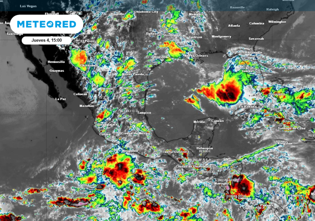 Temporal de lluvias continuará generando tormentas intensas y posibles inundaciones en México.