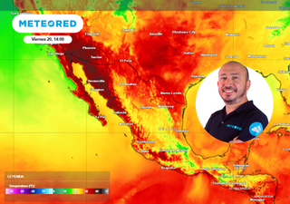 El tiempo en México este fin de semana: tormentas dispersas y ambiente muy caluroso de más de 40 °C