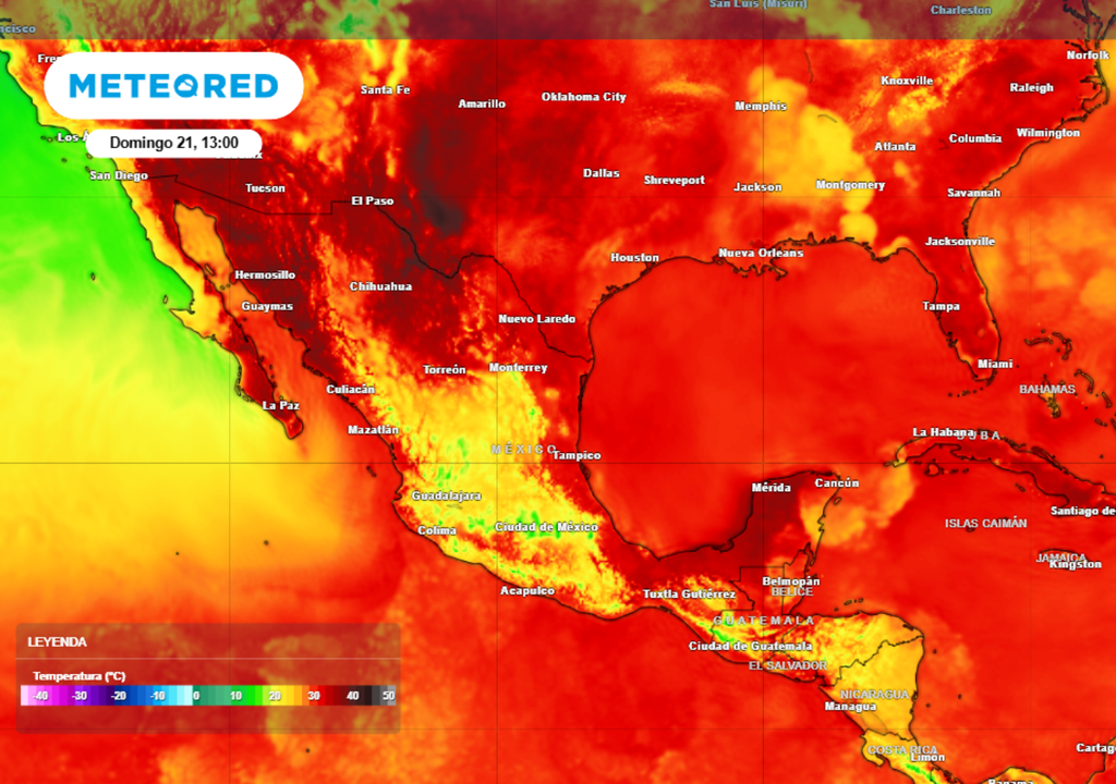 Calor Las temperaturas podrían alcanzar o superar los 45 °C este fin de semana en México.