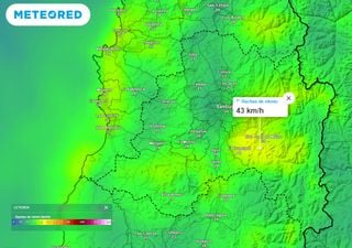 El tiempo en Santiago de Chile este fin de semana: baja segregada dejaría lluvias, rachas de viento de 40 km/h y más