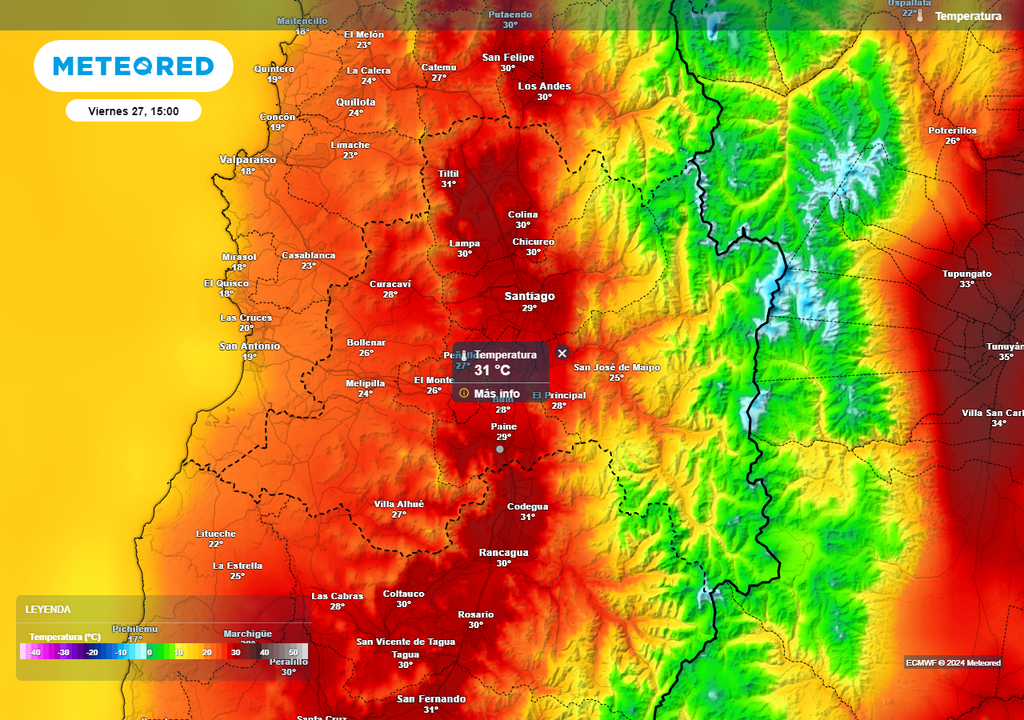 Temperatura ECMWF