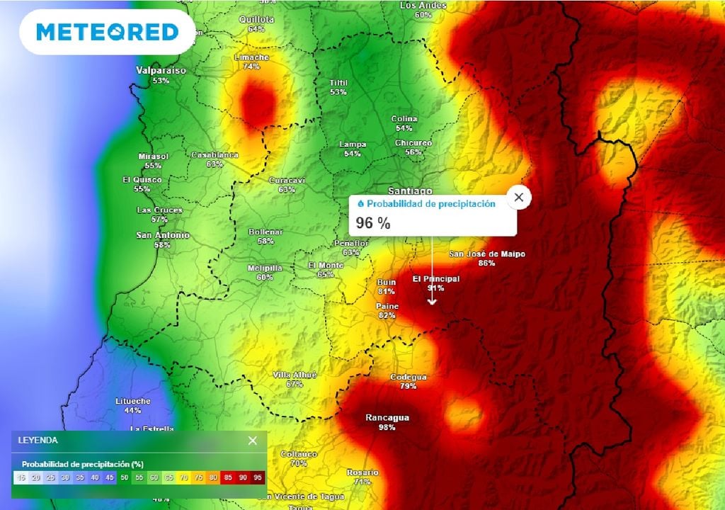 Probabilidad de precipitación ECMWF