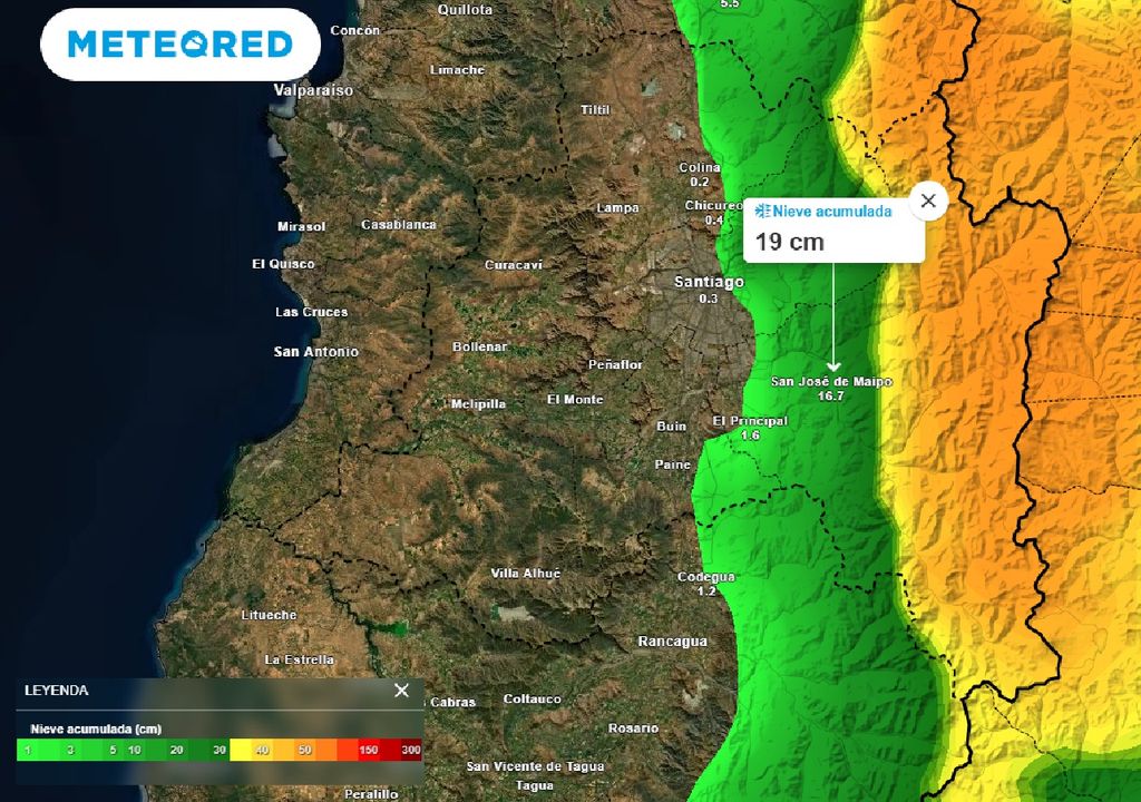 Nieve acumulada ECMWF Nieve acumulada ECMWF