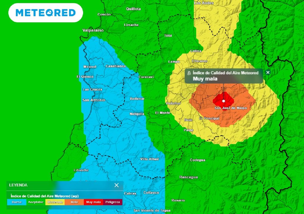 Índice Calidad del Aire Meteored