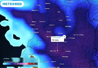 El tiempo en Santiago y la Región Metropolitana esta semana: pulsos de lluvias podrían superar los 50 mm en un solo día 