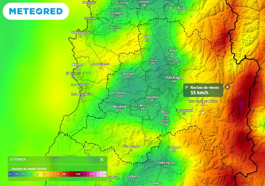 Rachas de viento ECMWF Rachas de viento ECMWF