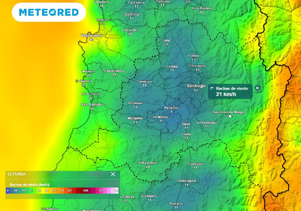 Rachas de viento ECMWF Rachas de viento ECMWF