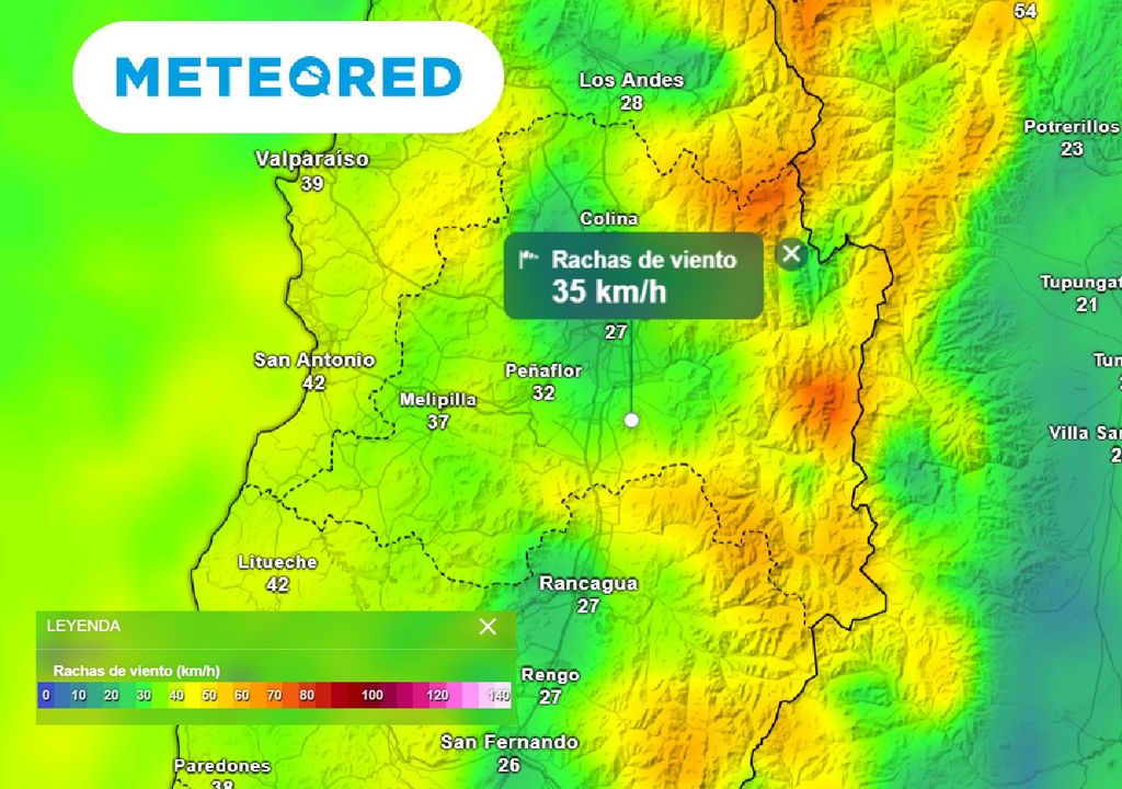 Rachas de viento ECMWF