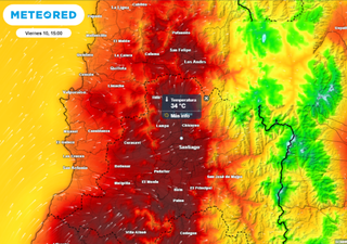 El tiempo en Santiago y la RM: dorsal cálida provocará temperaturas extremas muy elevadas al final de la semana