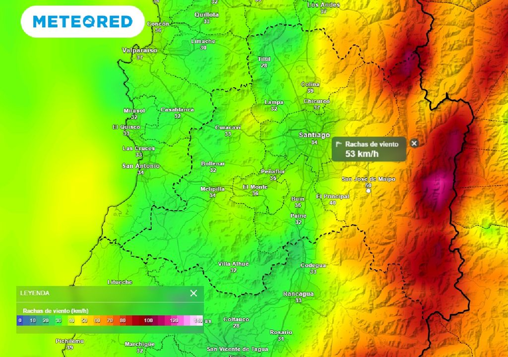 Rachas de viento ECMWF Rachas de viento ECMWF