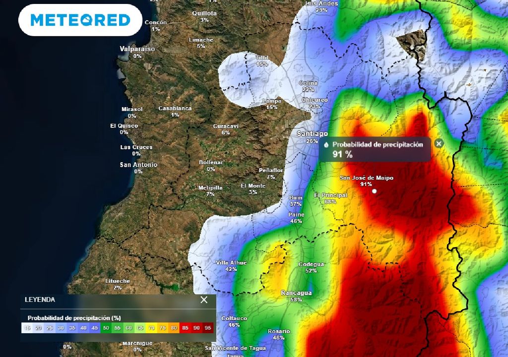 Probabilidad de precipitación ECMWF Probabilidad de precipitación ECMWF