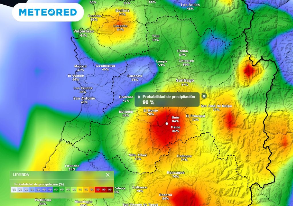 Probabilidad precipitación ECMWF