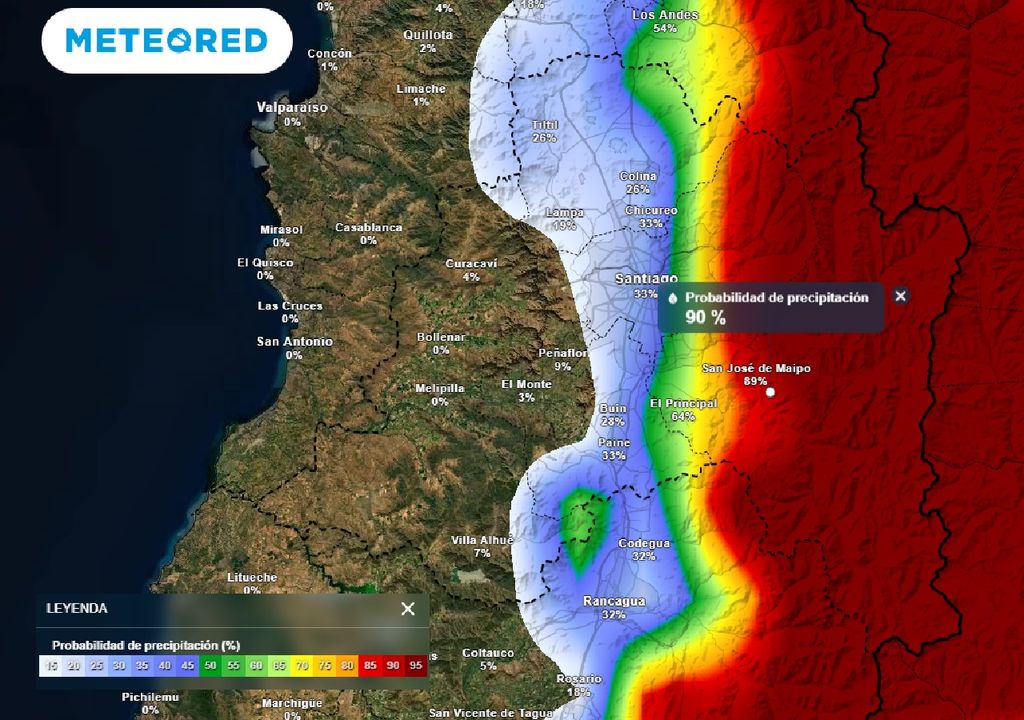 Probabilidad de precipitación ECMWF