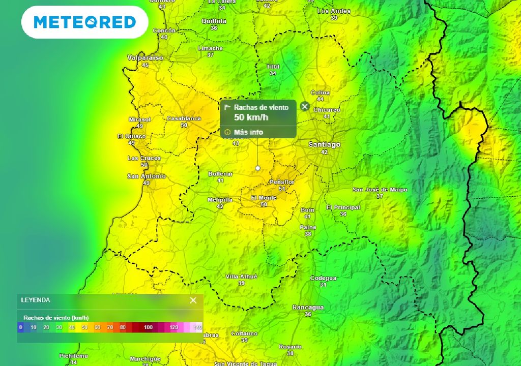Rachas de viento ECMWF Rachas de viento ECMWF