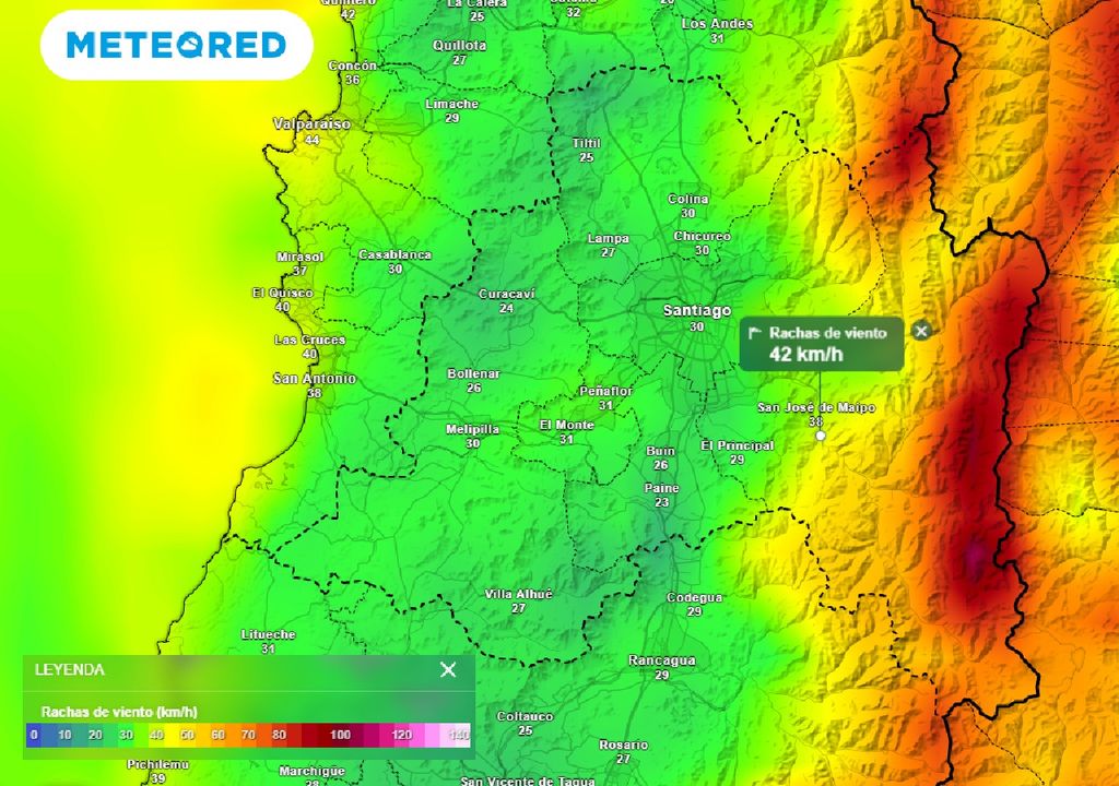 Rachas de viento ECMWF Rachas de viento ECMWF