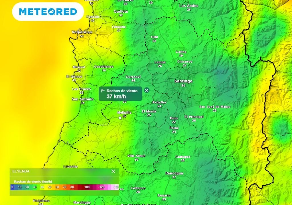 Rachas de viento ECMWF Rachas de viento ECMWF
